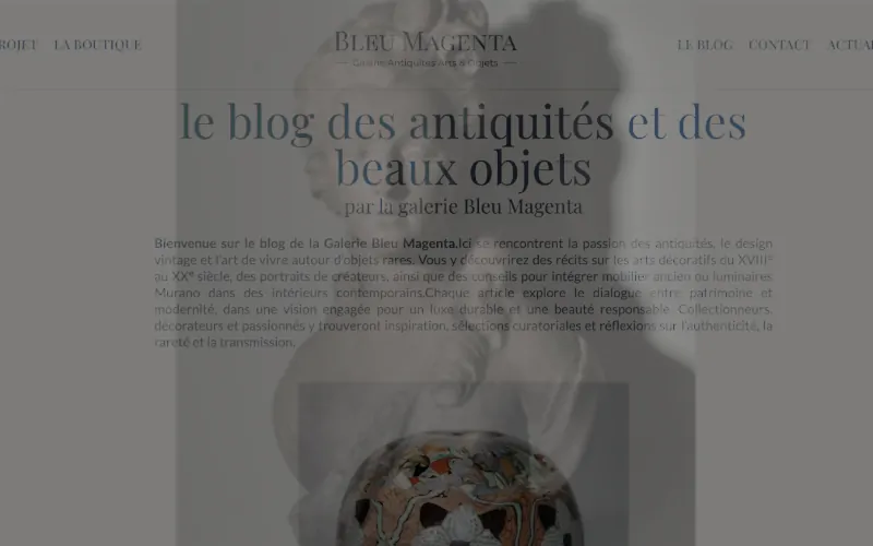 web design luxe art parfum